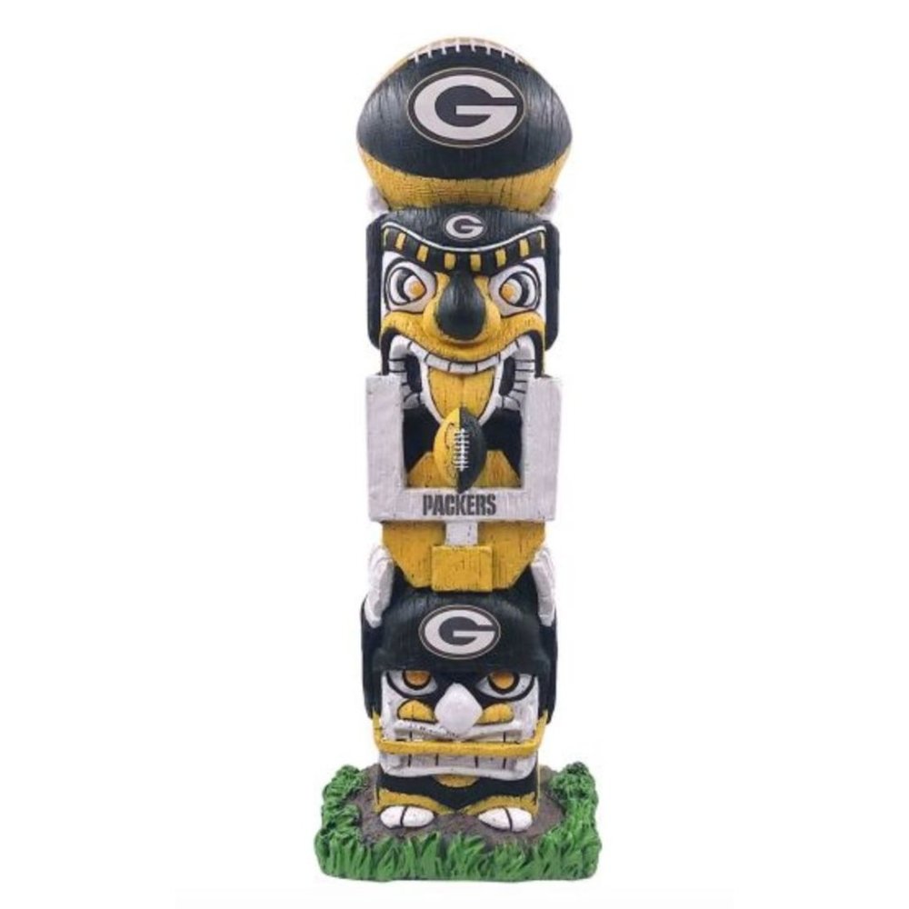 NFL Green Bay Packers Tiki Face Totem Pole Figurine 16" by FOCO